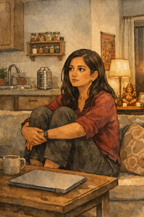 A quiet evening at home